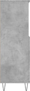 vidaXL - Hoge - kast - 60x36x110 - cm - bewerkt - hout - betongrijs