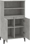 vidaXL - Hoge - kast - 60x36x110 - cm - bewerkt - hout - betongrijs