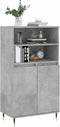 vidaXL - Hoge - kast - 60x36x110 - cm - bewerkt - hout - betongrijs