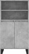 vidaXL - Hoge - kast - 60x36x110 - cm - bewerkt - hout - betongrijs