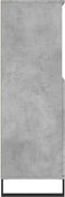 vidaXL - Hoge - kast - 60x36x110 - cm - bewerkt - hout - betongrijs