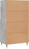 vidaXL - Hoge - kast - 60x36x110 - cm - bewerkt - hout - betongrijs
