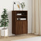 vidaXL - Hoge - kast - 60x36x110 - cm - bewerkt - hout - bruin - eikenkleur