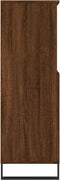 vidaXL - Hoge - kast - 60x36x110 - cm - bewerkt - hout - bruin - eikenkleur