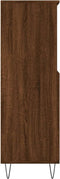 vidaXL - Hoge - kast - 60x36x110 - cm - bewerkt - hout - bruin - eikenkleur