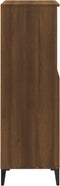 vidaXL - Hoge - kast - 60x36x110 - cm - bewerkt - hout - bruin - eikenkleur