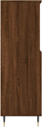 vidaXL - Hoge - kast - 60x36x110 - cm - bewerkt - hout - bruin - eikenkleur