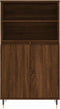 vidaXL - Hoge - kast - 60x36x110 - cm - bewerkt - hout - bruin - eikenkleur