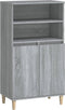 vidaXL - Hoge - kast - 60x36x110 - cm - bewerkt - hout - grijs - sonoma - eikenkleurig