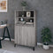 vidaXL - Hoge - kast - 60x36x110 - cm - bewerkt - hout - grijs - sonoma - eikenkleurig