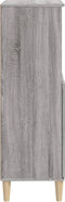 vidaXL - Hoge - kast - 60x36x110 - cm - bewerkt - hout - grijs - sonoma - eikenkleurig