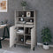 vidaXL - Hoge - kast - 60x36x110 - cm - bewerkt - hout - grijs - sonoma - eikenkleurig