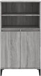 vidaXL - Hoge - kast - 60x36x110 - cm - bewerkt - hout - grijs - sonoma - eikenkleurig