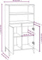 vidaXL - Hoge - kast - 60x36x110 - cm - bewerkt - hout - hoogglans - wit