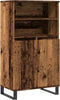 vidaXL - Hoge - kast - 60x36x110 - cm - bewerkt - hout - oud - houtkleurig