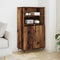 vidaXL - Hoge - kast - 60x36x110 - cm - bewerkt - hout - oud - houtkleurig