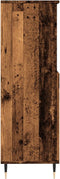 vidaXL - Hoge - kast - 60x36x110 - cm - bewerkt - hout - oud - houtkleurig