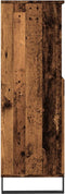 vidaXL - Hoge - kast - 60x36x110 - cm - bewerkt - hout - oud - houtkleurig