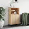 vidaXL - Hoge - kast - 60x36x110 - cm - bewerkt - hout - sonoma - eikenkleurig