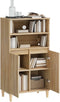 vidaXL - Hoge - kast - 60x36x110 - cm - bewerkt - hout - sonoma - eikenkleurig