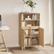 vidaXL - Hoge - kast - 60x36x110 - cm - bewerkt - hout - sonoma - eikenkleurig
