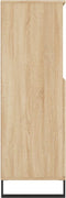 vidaXL - Hoge - kast - 60x36x110 - cm - bewerkt - hout - sonoma - eikenkleurig