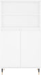 vidaXL - Hoge - kast - 60x36x110 - cm - bewerkt - hout - wit