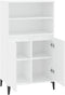 vidaXL - Hoge - kast - 60x36x110 - cm - bewerkt - hout - wit