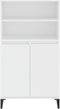 vidaXL - Hoge - kast - 60x36x110 - cm - bewerkt - hout - wit