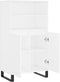 vidaXL - Hoge - kast - 60x36x110 - cm - bewerkt - hout - wit
