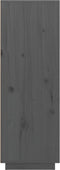 vidaXL - Hoge - kast - 60x40x116,5 - cm - massief - grenenhout - grijs