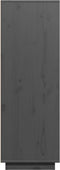 vidaXL - Hoge - kast - 60x40x116,5 - cm - massief - grenenhout - grijs
