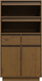 vidaXL - Hoge - kast - 60x40x116,5 - cm - massief - grenenhout - honingbruin
