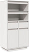 vidaXL - Hoge - kast - 60x40x116,5 - cm - massief - grenenhout - wit