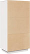vidaXL - Hoge - kast - 60x40x116,5 - cm - massief - grenenhout - wit
