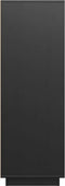 vidaXL - Hoge - kast - 60x40x116,5 - cm - massief - grenenhout - zwart