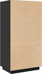 vidaXL - Hoge - kast - 60x40x116,5 - cm - massief - grenenhout - zwart
