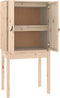vidaXL - Hoge - kast - 60x40x120 - cm - massief - grenenhout