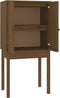 vidaXL - Hoge - kast - 60x40x120 - cm - massief - grenenhout - honingbruin