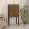 vidaXL - Hoge - kast - 60x40x120 - cm - massief - grenenhout - honingbruin
