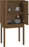 vidaXL - Hoge - kast - 60x40x120 - cm - massief - grenenhout - honingbruin