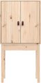 vidaXL - Hoge - kast - 60x40x120 - cm - massief - grenenhout