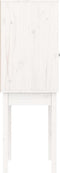 vidaXL - Hoge - kast - 60x40x120 - cm - massief - grenenhout - wit