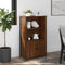 vidaXL - Hoge - kast - 62x32x103,5 - cm - bewerkt - hout - bruin - eikenkleur