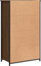 vidaXL - Hoge - kast - 62x32x103,5 - cm - bewerkt - hout - bruin - eikenkleur