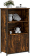 vidaXL - Hoge - kast - 62x32x103,5 - cm - bewerkt - hout - gerookt - eikenkleurig