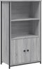 vidaXL - Hoge - kast - 62x32x103,5 - cm - bewerkt - hout - grijs - sonoma - eikenkleurig