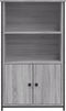 vidaXL - Hoge - kast - 62x32x103,5 - cm - bewerkt - hout - grijs - sonoma - eikenkleurig