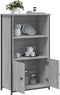vidaXL - Hoge - kast - 62x32x103,5 - cm - bewerkt - hout - grijs - sonoma - eikenkleurig