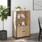 vidaXL - Hoge - kast - 62x32x103,5 - cm - bewerkt - hout - sonoma - eikenkleurig